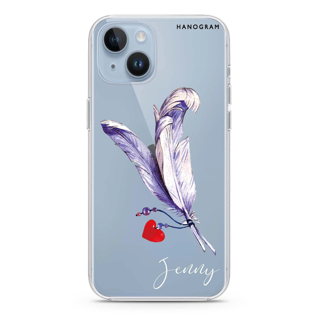 Feather Love iPhone 14 水晶透明保護殼
