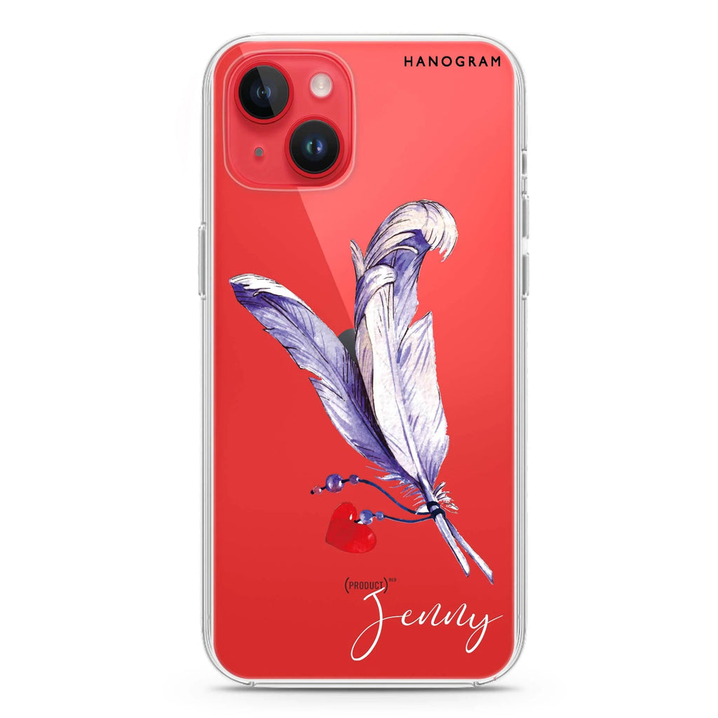Feather Love iPhone 14 plus 水晶透明保護殼