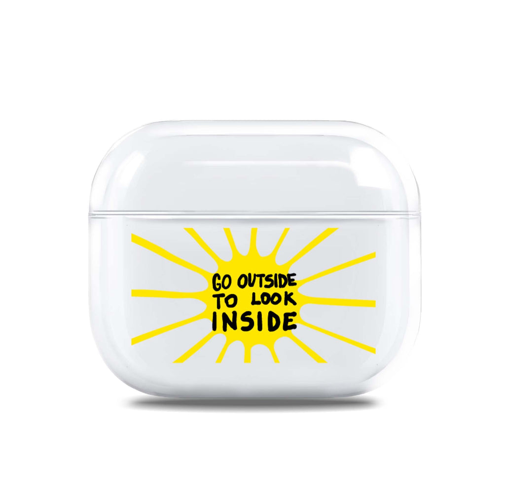 Go Outside to Look INSIDE shine AirPods 透明保護殻