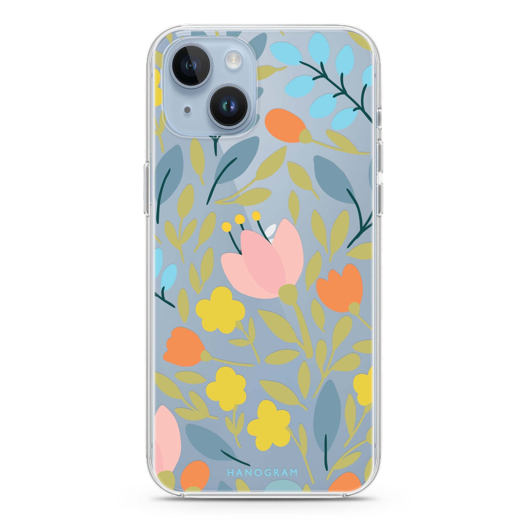 Floral iPhone 14 水晶透明保護殼