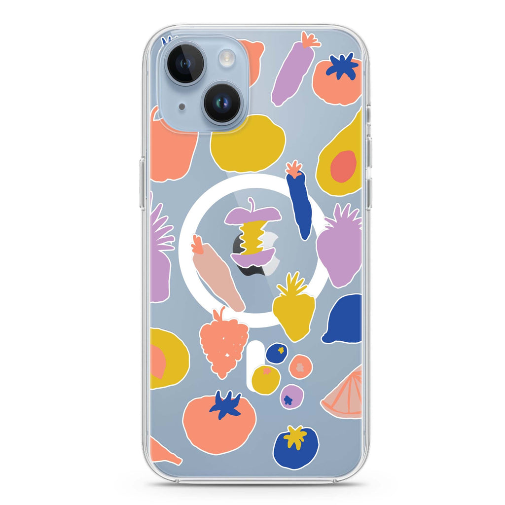 More Fruits iPhone 14 Magsafe 兼容水晶透明保護殼