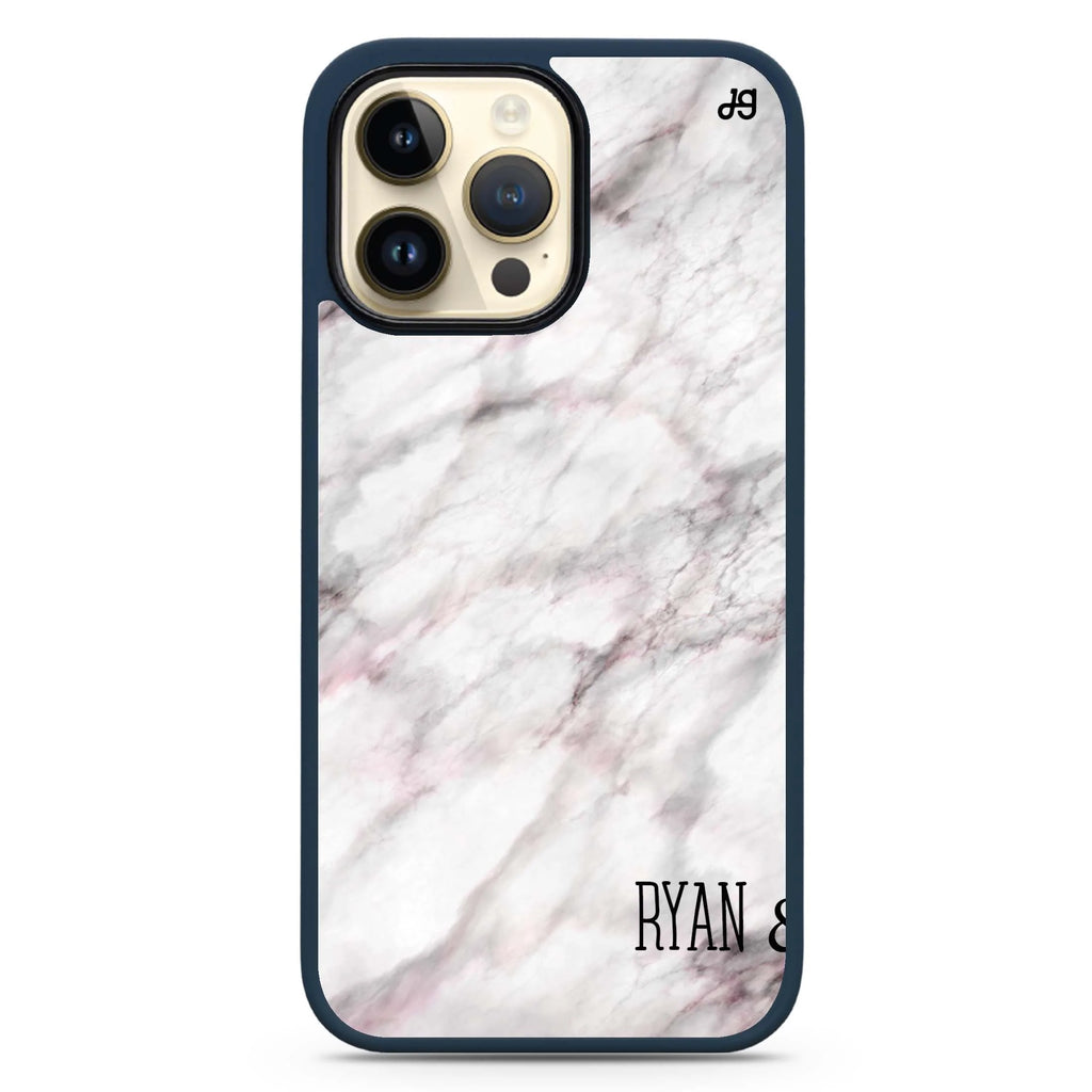 White Marble Magsafe 兼容防衝擊保護殼