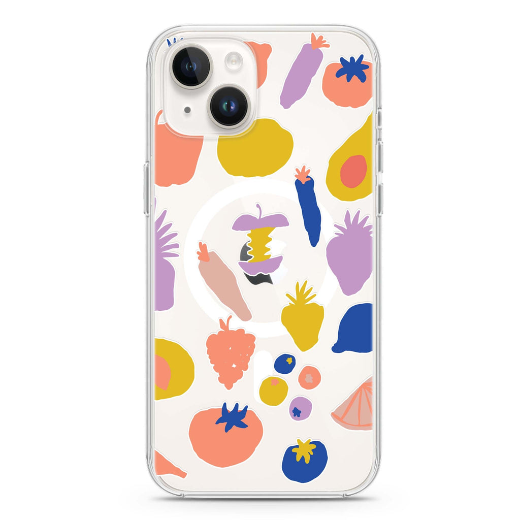 More Fruits iPhone 14 Plus Magsafe 兼容水晶透明保護殼