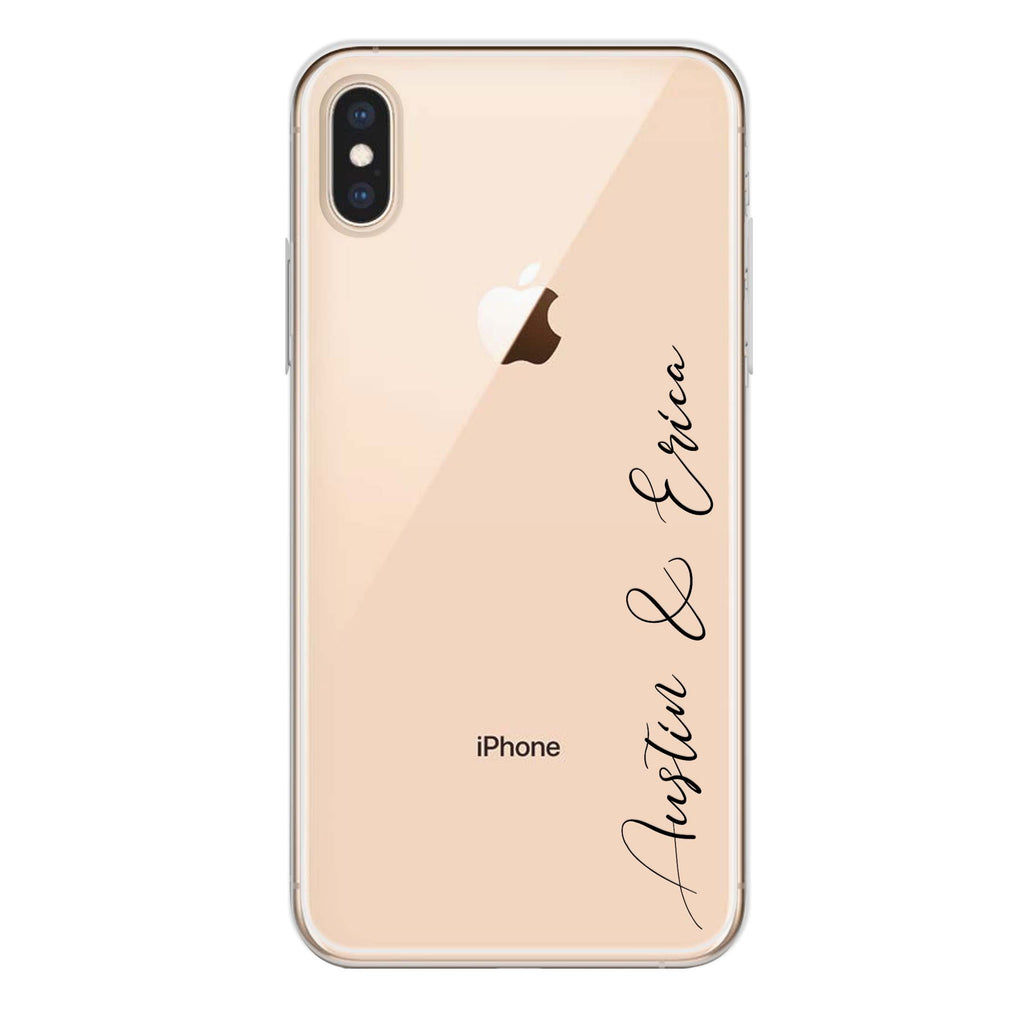 Handwritten You And Me iPhone XS Max 水晶透明保護殼