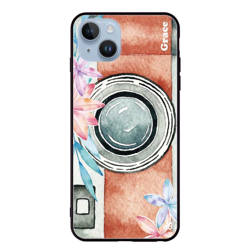 Watercolor Camera iPhone 13 超薄強化玻璃殻