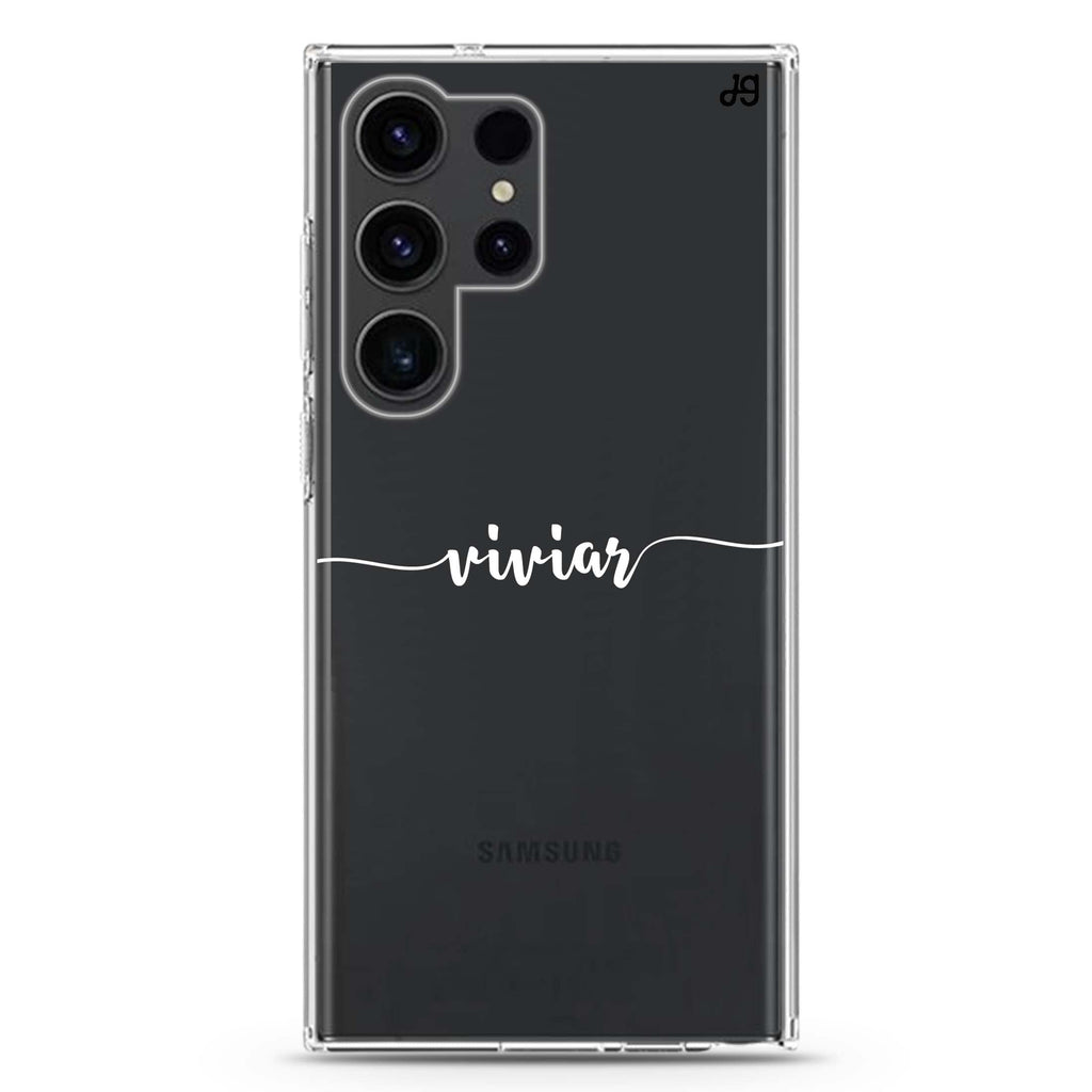 Script Handwritten Samsung Galaxy Ultra 可加名字透明保護殼，適用 S26/S25/S24/S23 Ultra，圖1