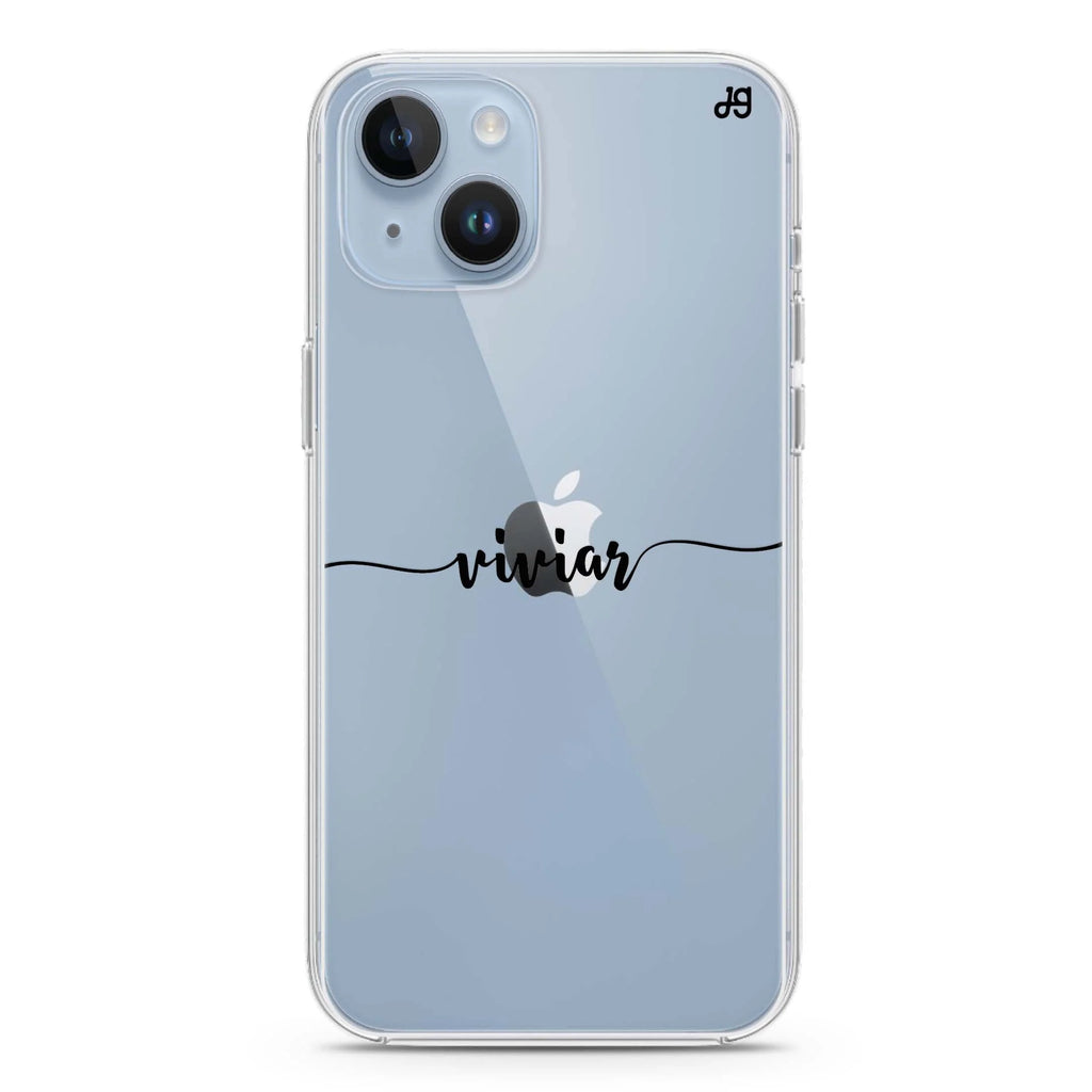 Script Handwritten iPhone 14 plus 水晶透明保護殼