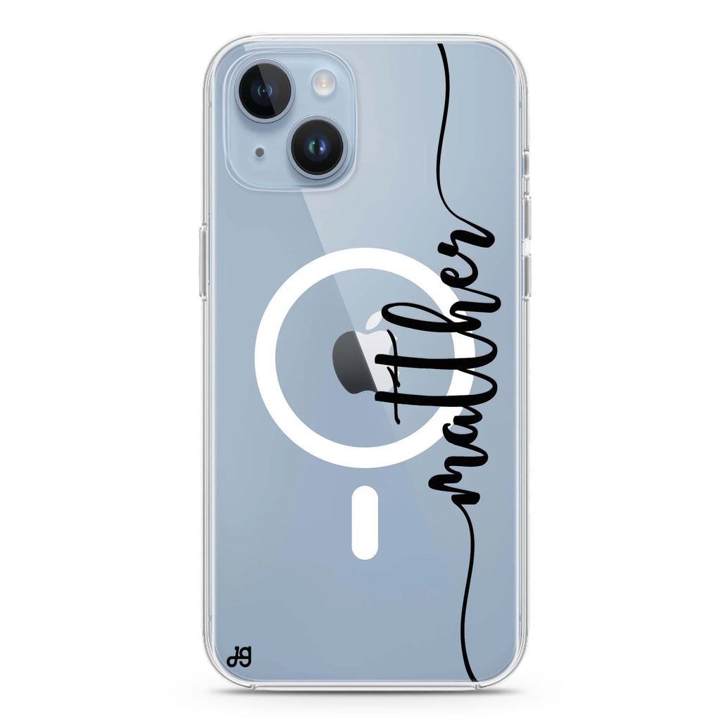 I Love You iPhone 14 Plus Magsafe 兼容水晶透明保護殼