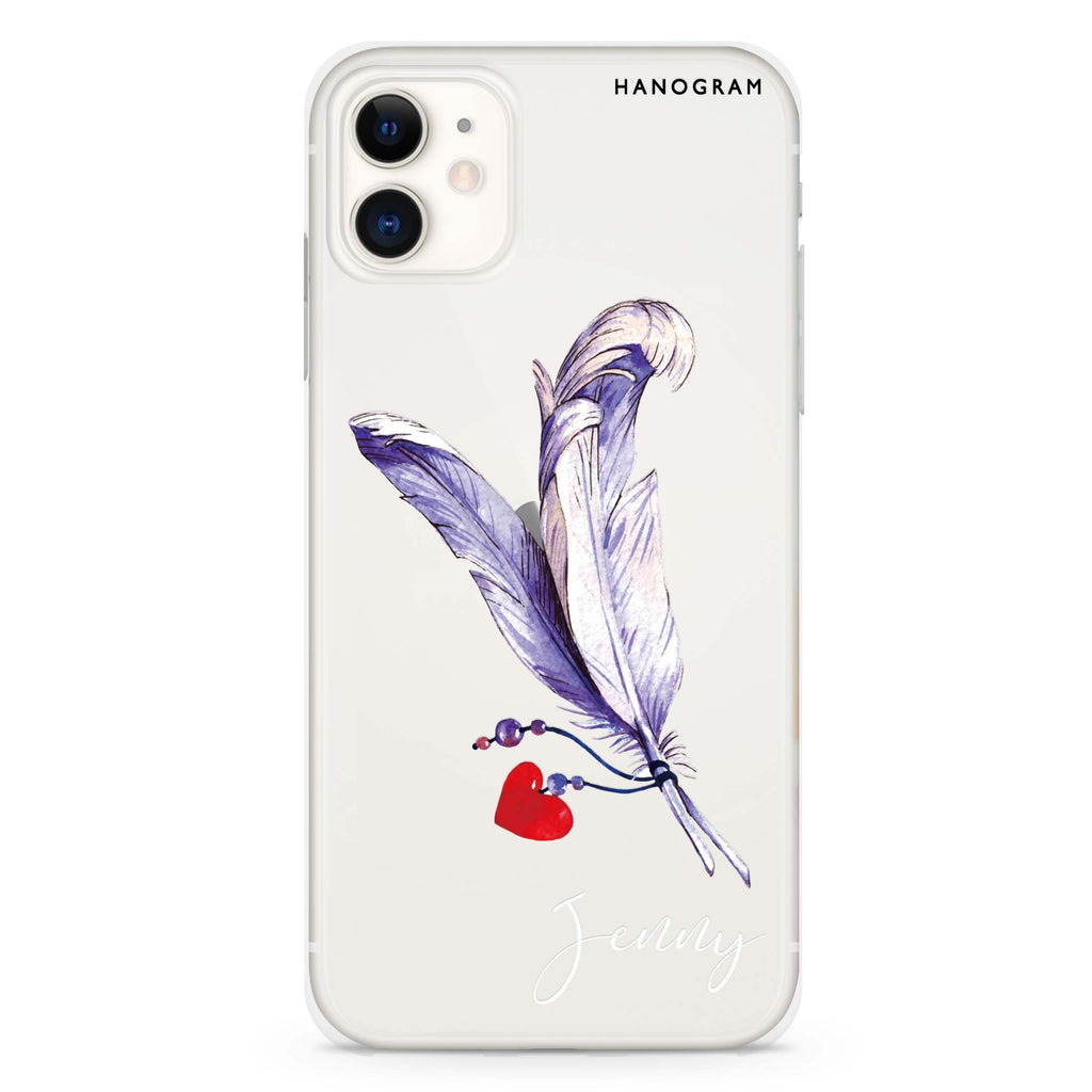 Feather Love iPhone 11 水晶透明保護殼