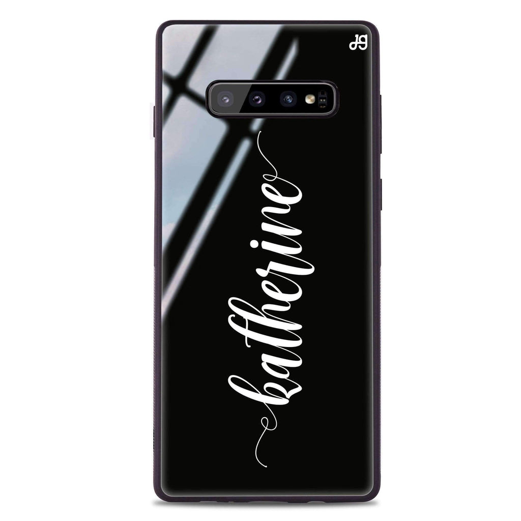 Bold Handwritten Samsung S10 Plus 超薄強化玻璃殻
