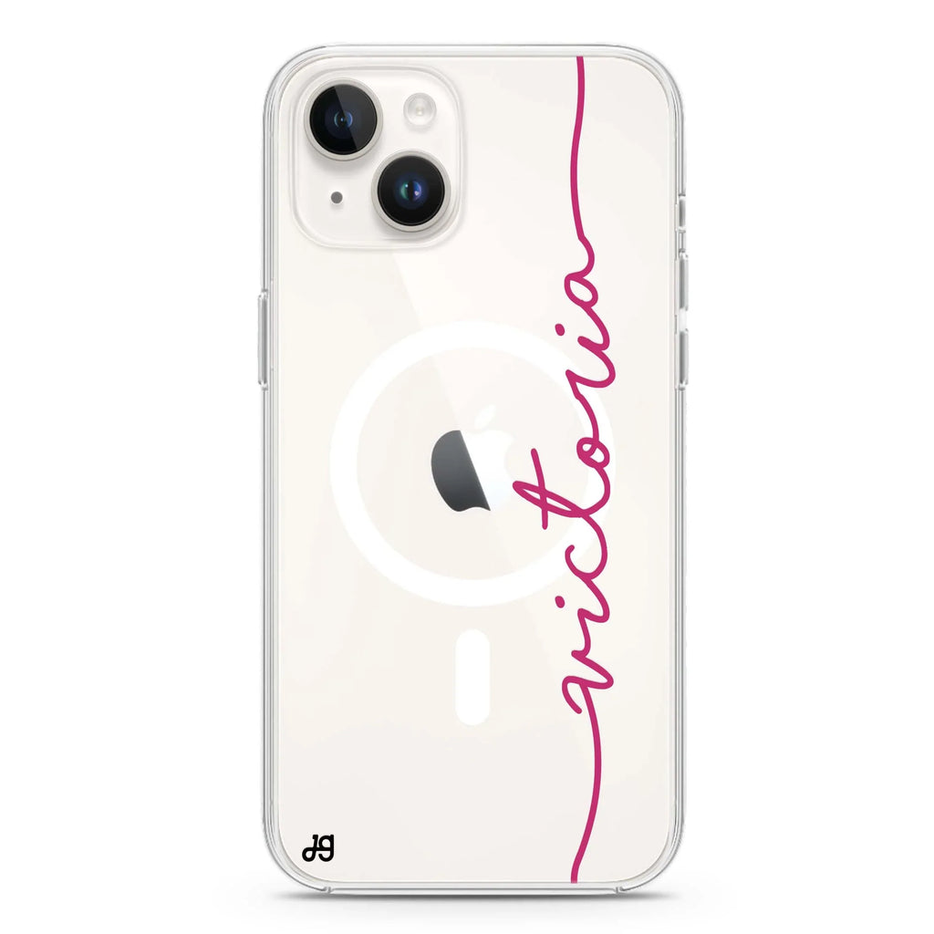 My Love Handwritten iPhone 14 Magsafe 兼容水晶透明保護殼