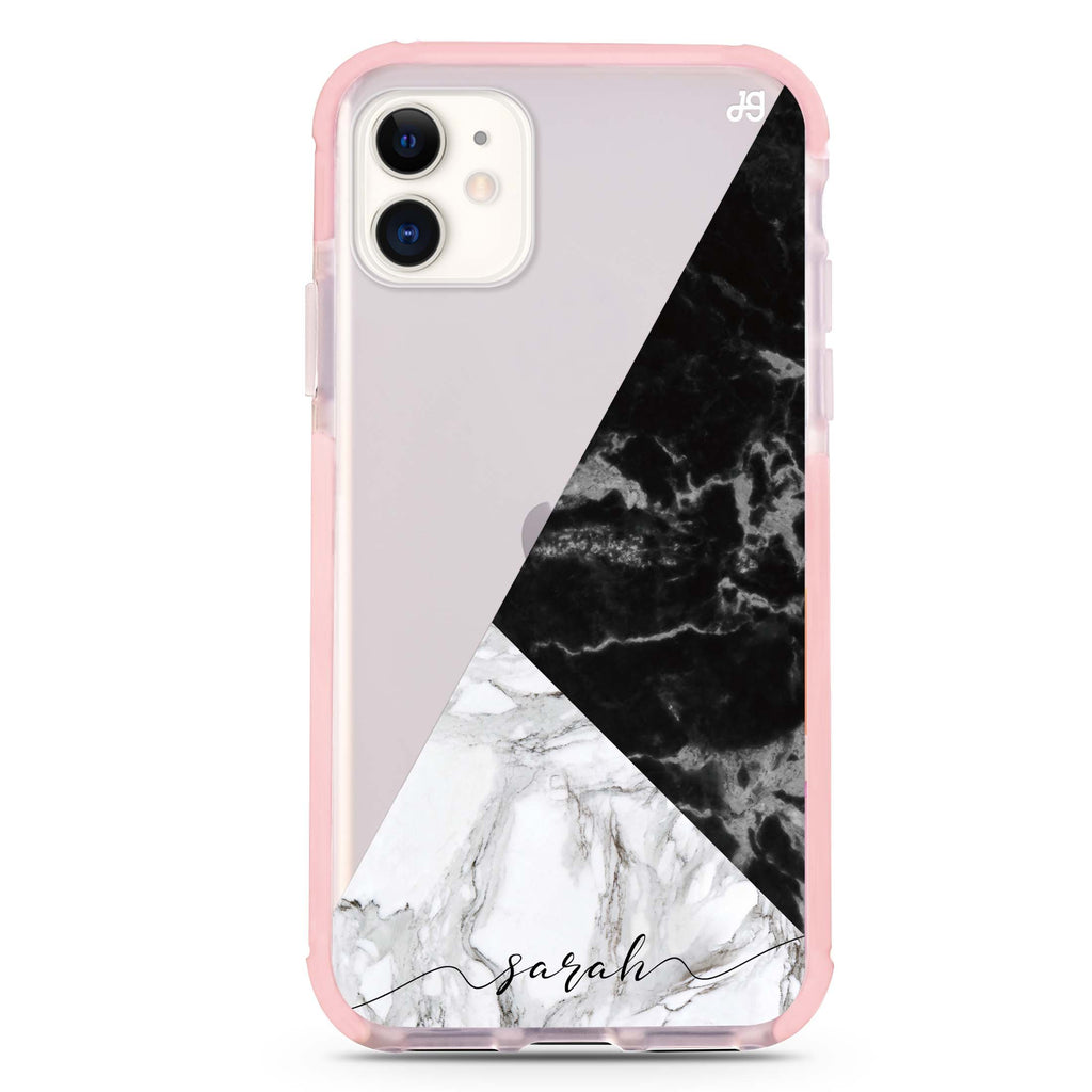 Black And White Marble iPhone 11 吸震防摔保護殼