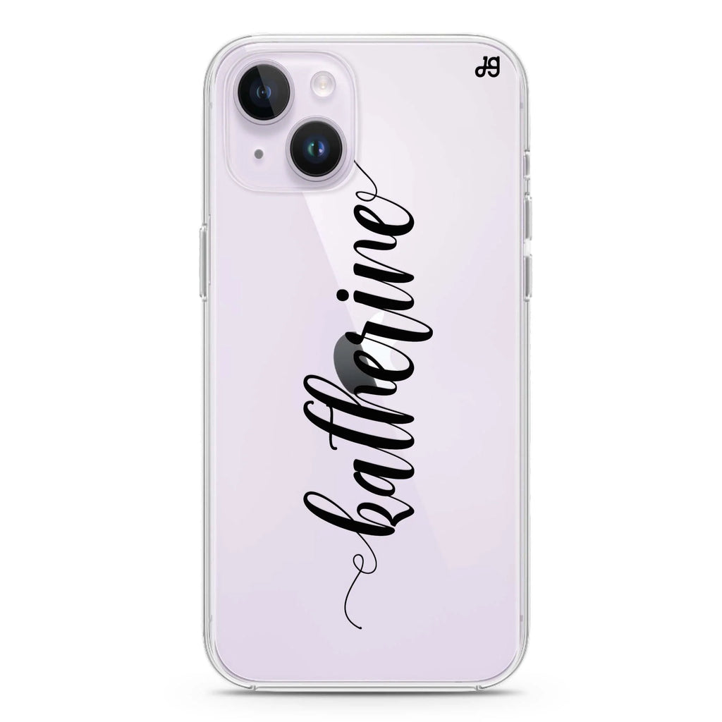 Bold Handwritten iPhone 14 plus 水晶透明保護殼