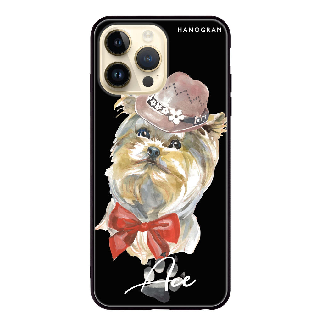 Yorkshire Terrier iPhone 14 Pro Max 超薄強化玻璃殻