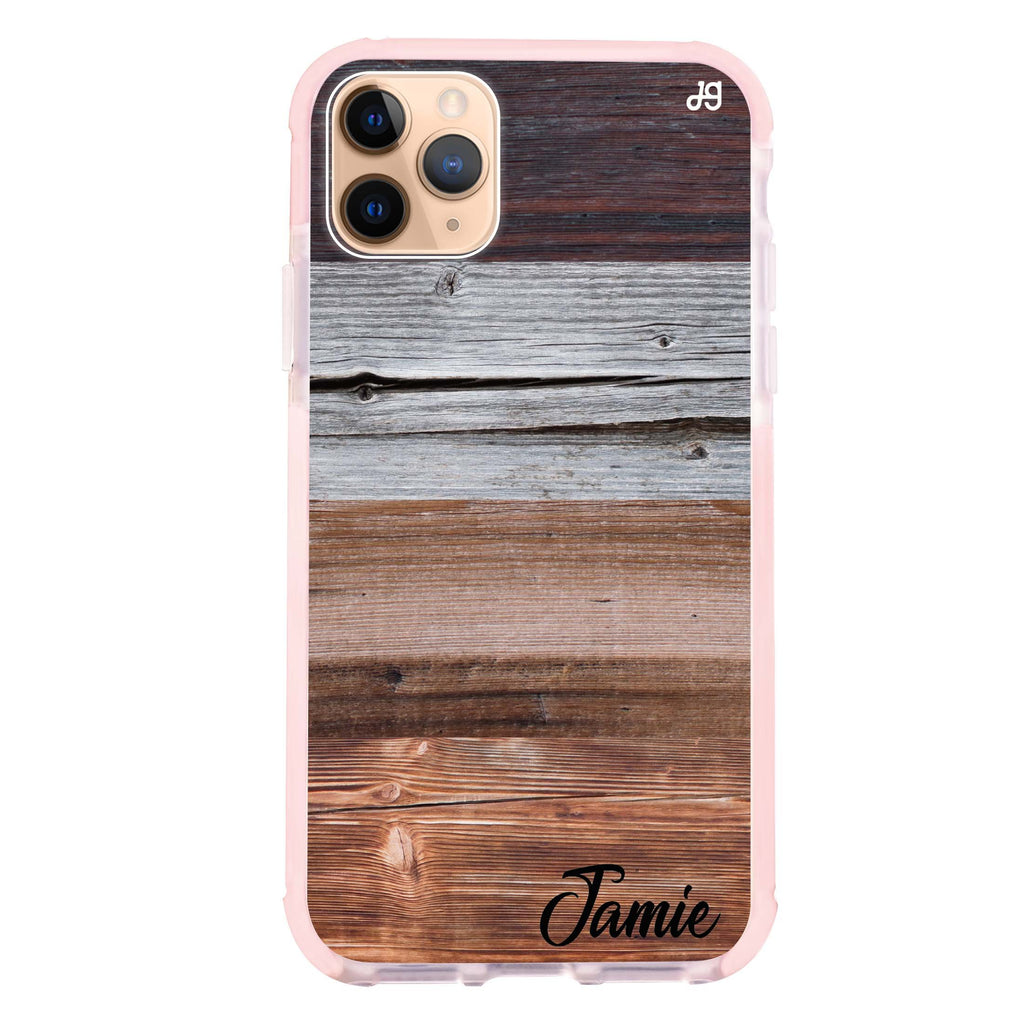 Wood Grain Varigegated iPhone 11 Pro Max 吸震防摔保護殼