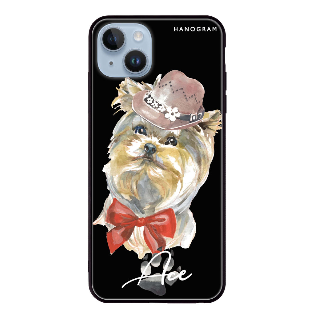 Yorkshire Terrier iPhone 14 Plus 超薄強化玻璃殻