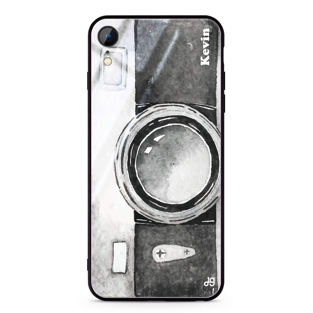 Fashion Camera iPhone XR 超薄強化玻璃殻