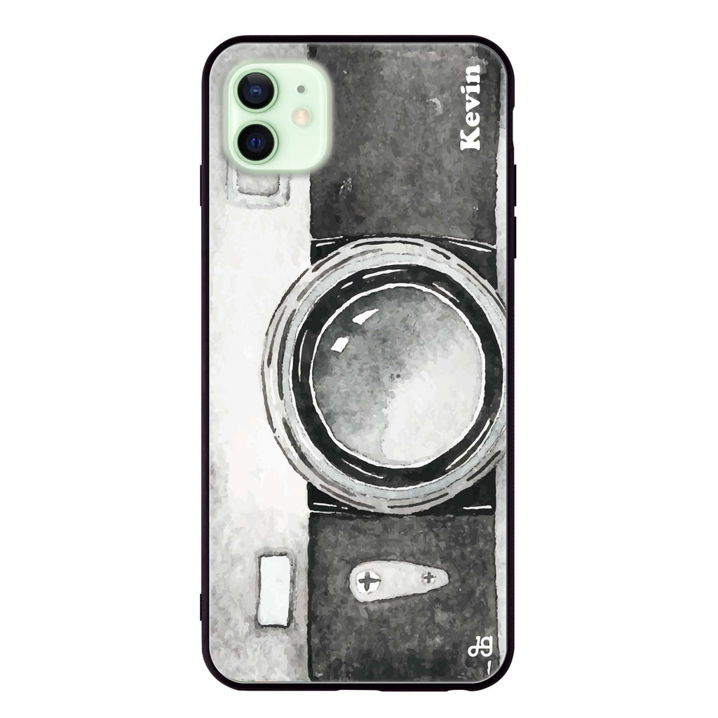 Fashion Camera iPhone 12 mini 超薄強化玻璃殻