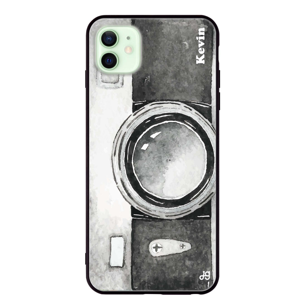 Fashion Camera iPhone 12 超薄強化玻璃殻