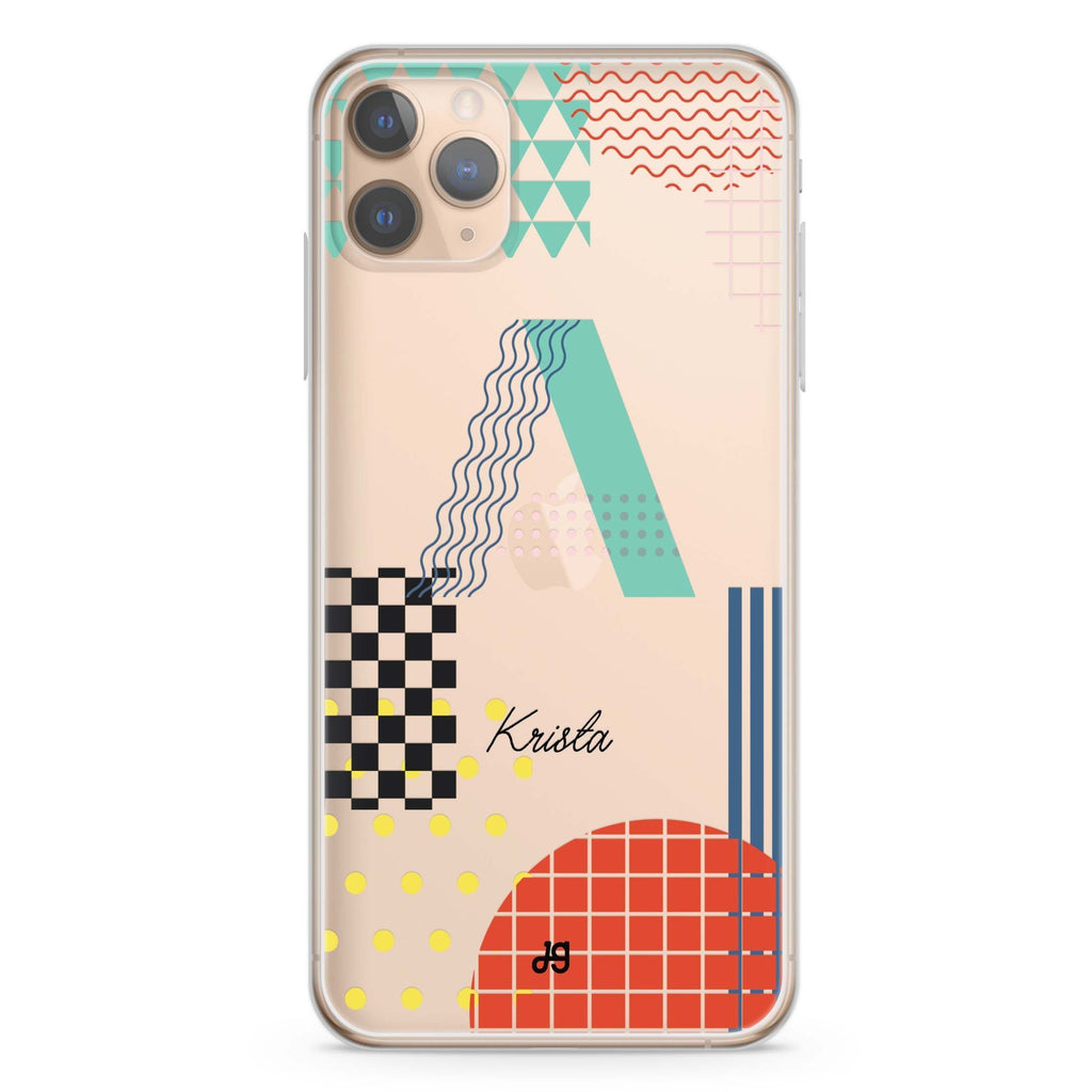 Memphis Monogram iPhone 11 Pro Max 水晶透明保護殼