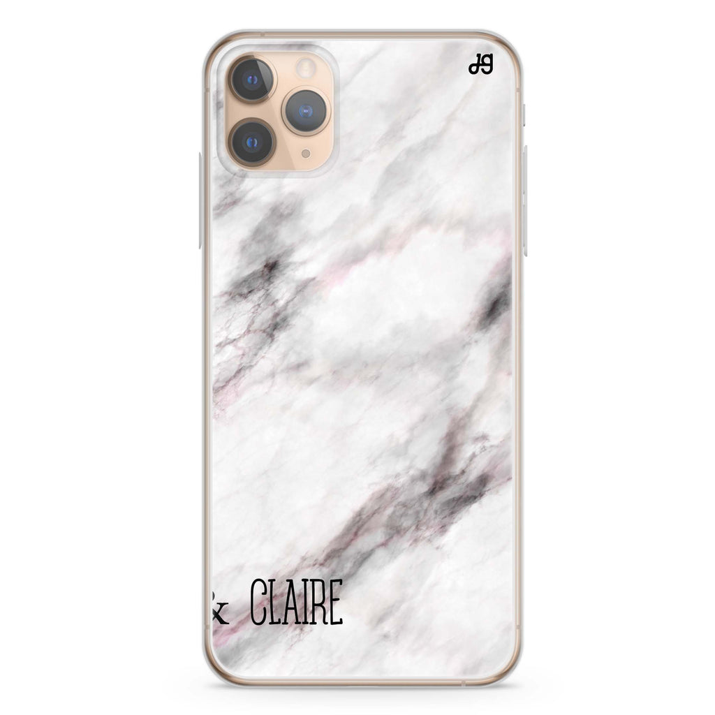 White Marble iPhone 11 Pro 水晶透明保護殼
