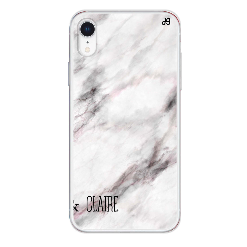 White Marble iPhone XR 水晶透明保護殼