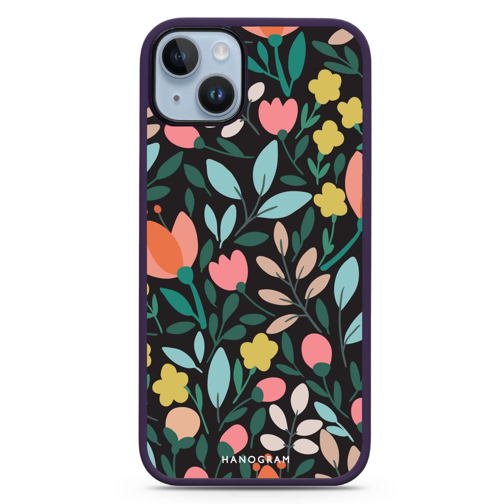 Floral iPhone 14 Plus Magsafe 兼容防衝擊保護殼