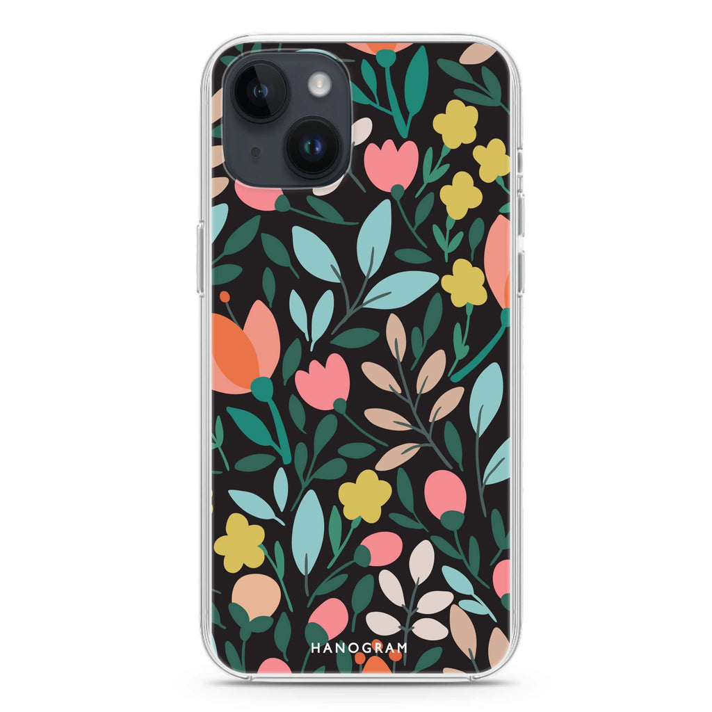 Floral iPhone 14 plus 水晶透明保護殼