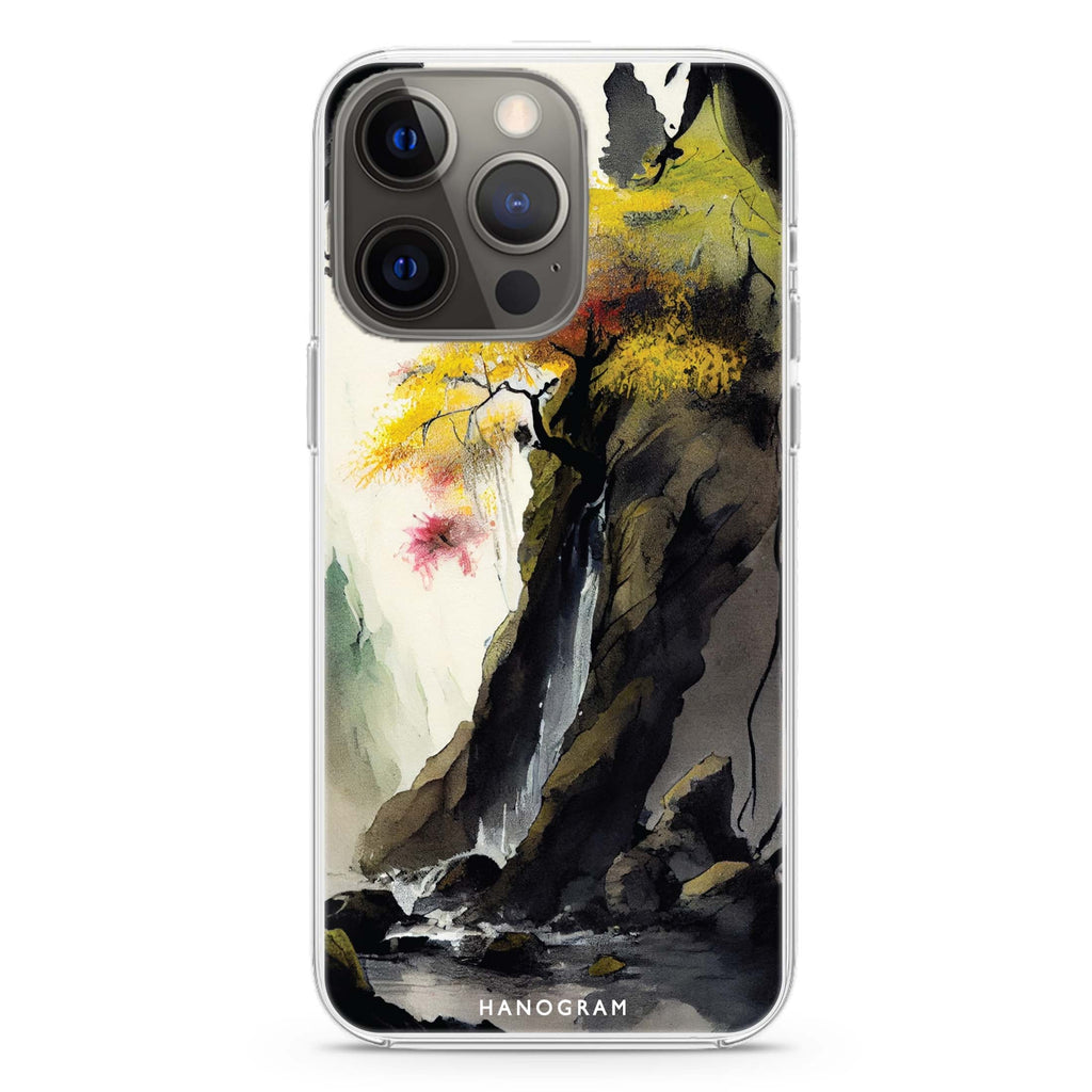 Japanese painting iPhone 14 Magsafe 兼容水晶透明保護殼