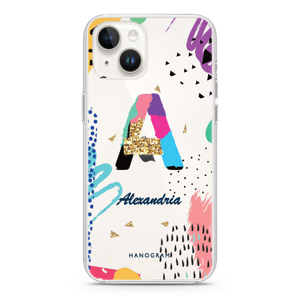 Artistic Monogram IV iPhone 14 水晶透明保護殼