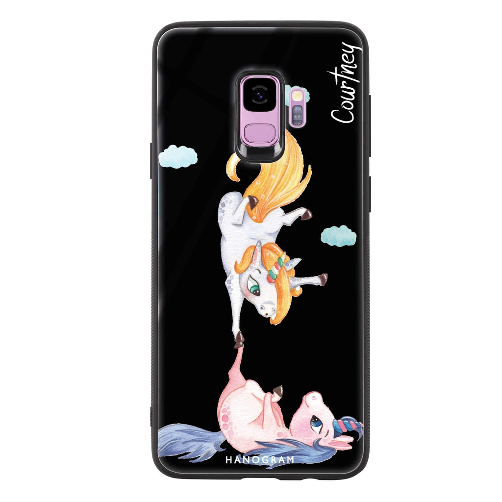 Rainbow Unicorn Dancing Samsung S9 超薄強化玻璃殻