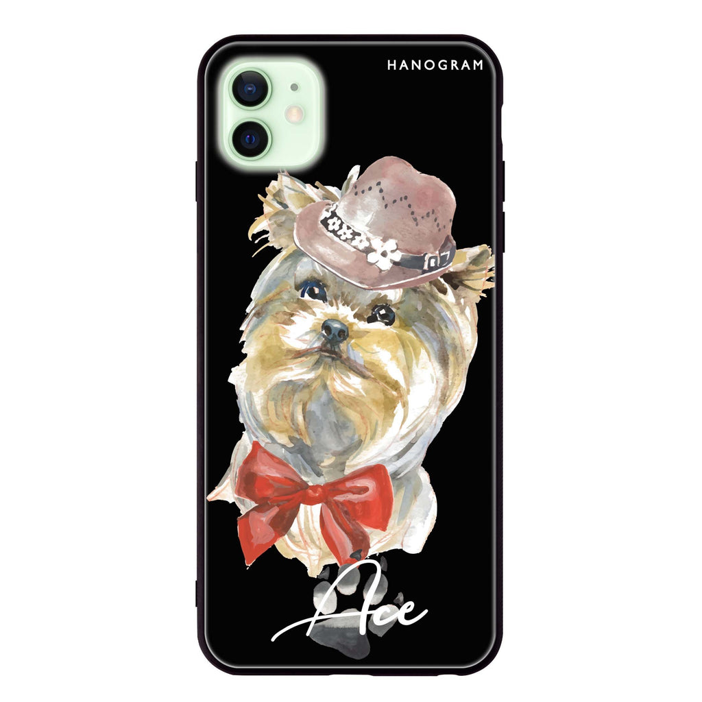 Yorkshire Terrier iPhone 12 mini 超薄強化玻璃殻