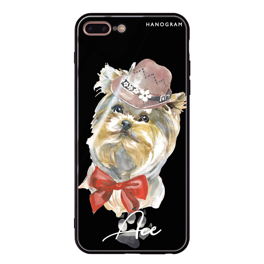 Yorkshire Terrier iPhone 8 Plus 超薄強化玻璃殻