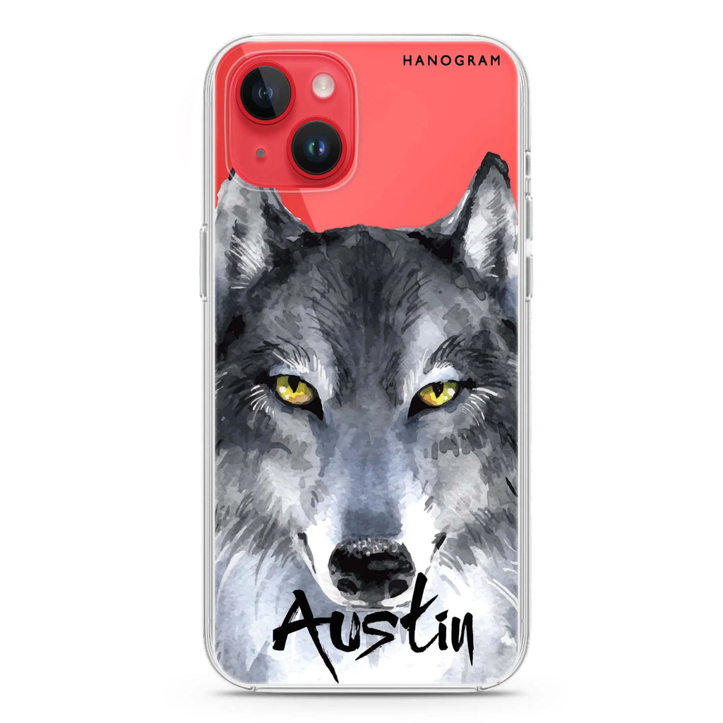 Snow Wolf iPhone 14 水晶透明保護殼
