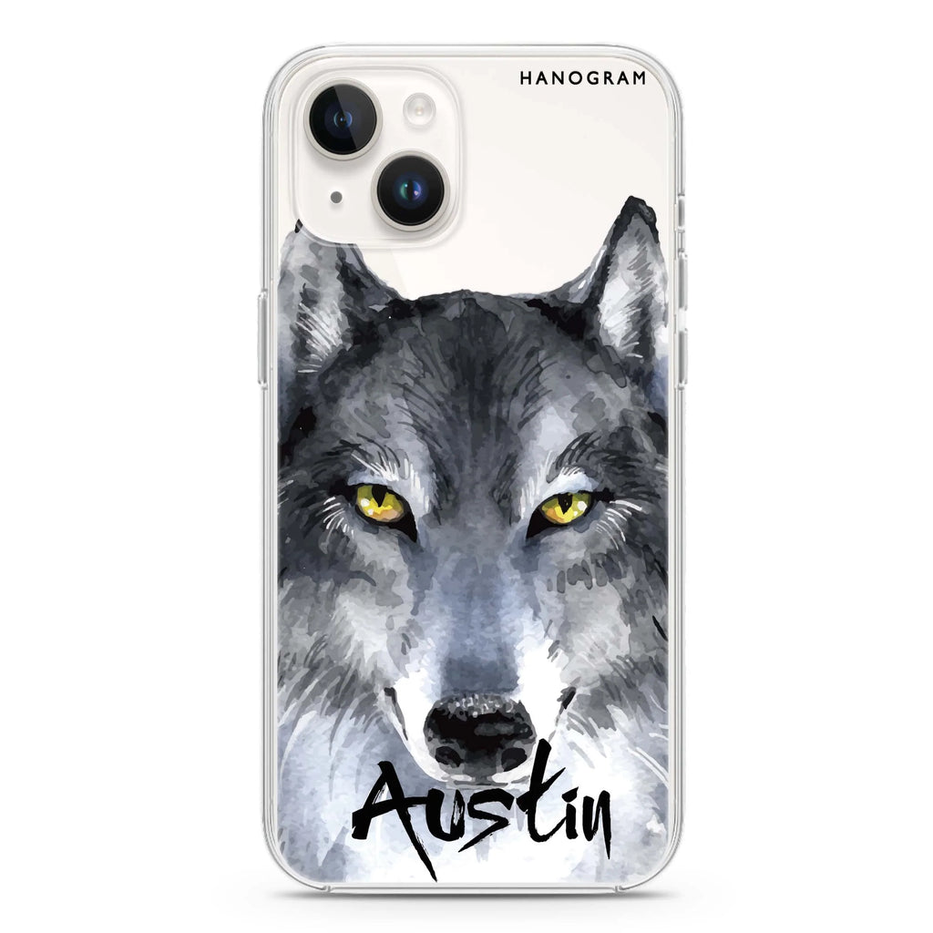 Snow Wolf iPhone 14 Plus Magsafe 兼容水晶透明保護殼