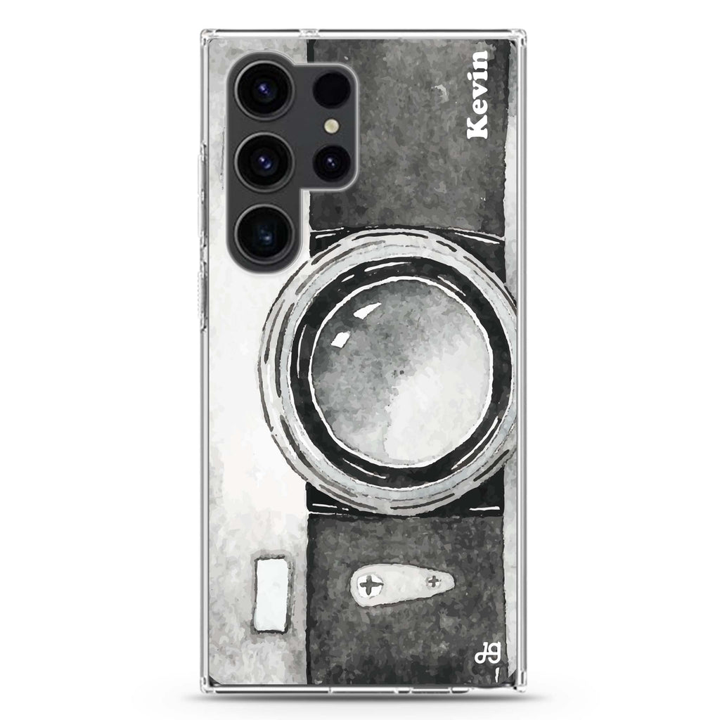 Fashion Camera Samsung Galaxy Ultra 可加名字透明保護殼，適用 S26/S25/S24/S23 Ultra，圖1