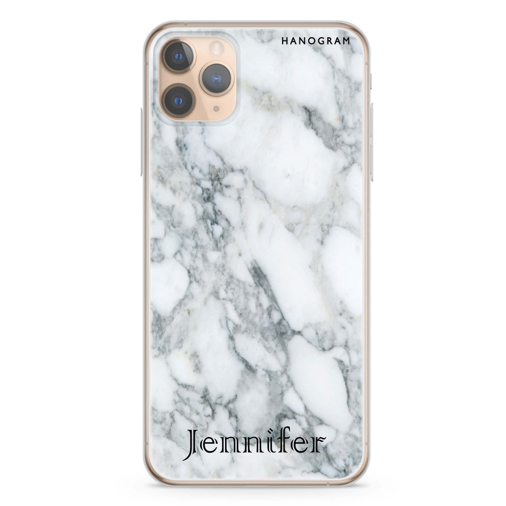 Powder Gray And White Marble II iPhone 11 Pro 水晶透明保護殼
