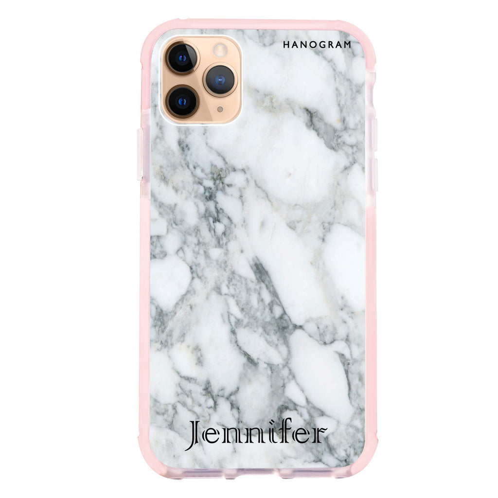 Powder Gray And White Marble II iPhone 11 Pro Max 吸震防摔保護殼