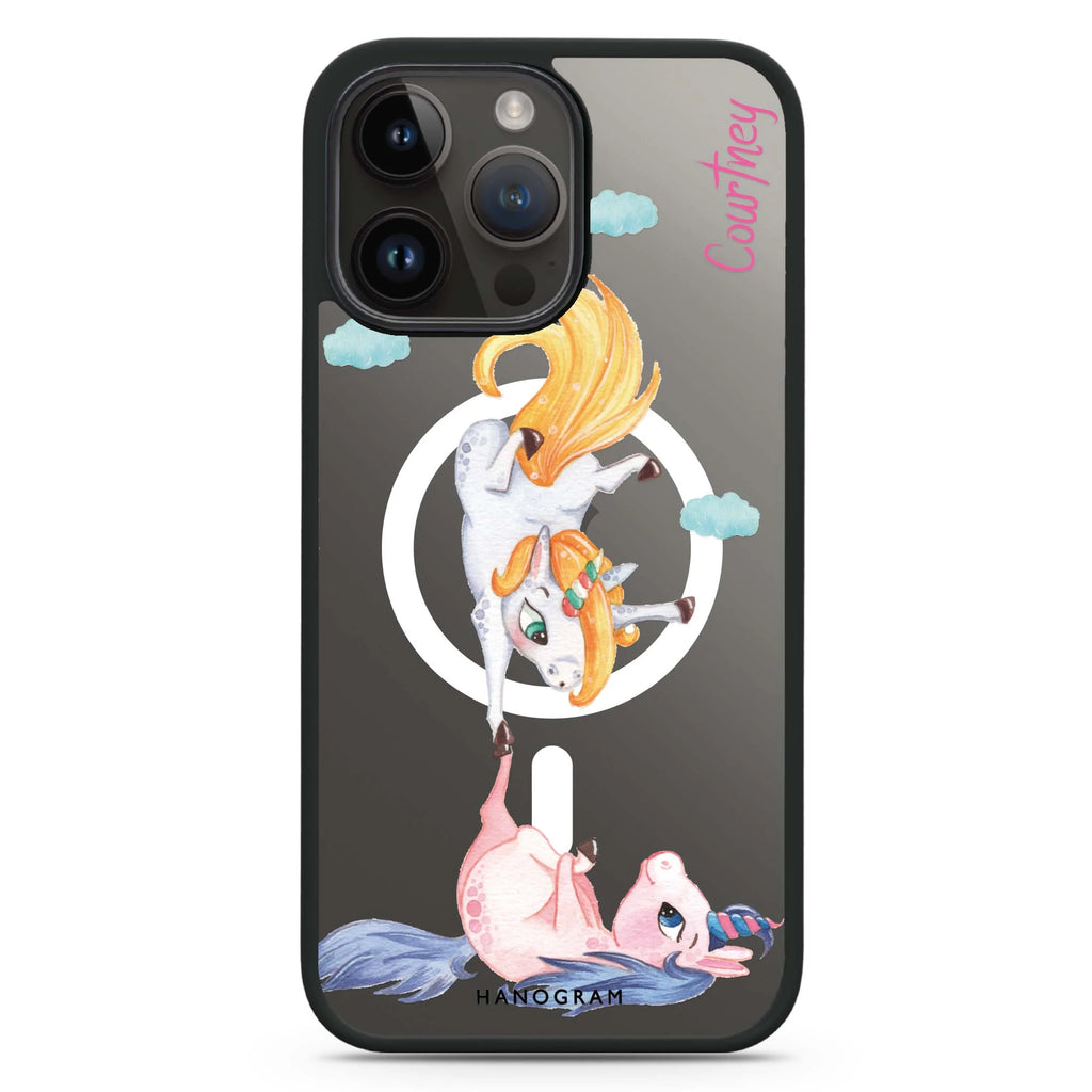 Rainbow Unicorn Dancing Magsafe 兼容防衝擊保護殼