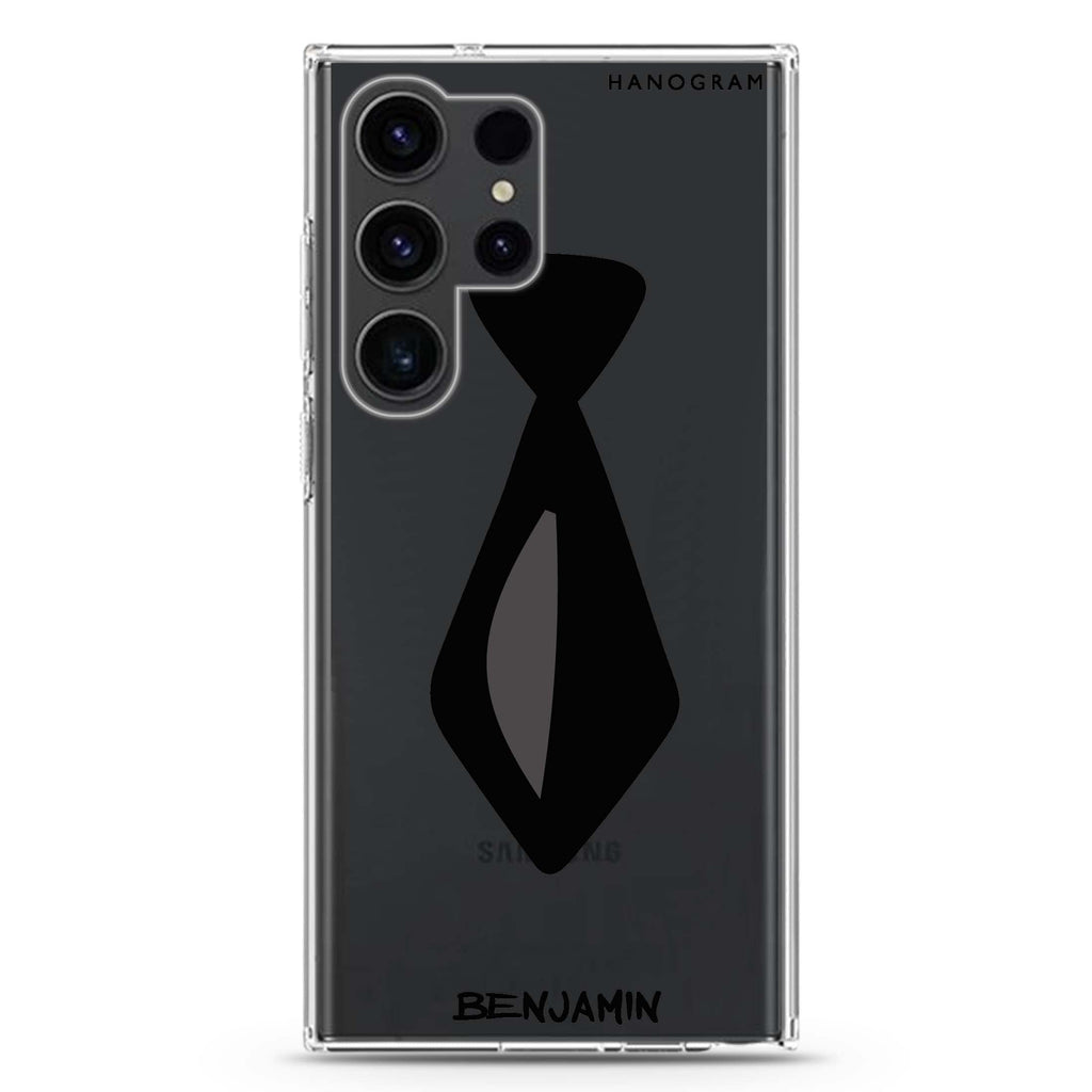Tie Samsung Galaxy Ultra 可加名字透明保護殼，適用 S26/S25/S24/S23 Ultra，圖1