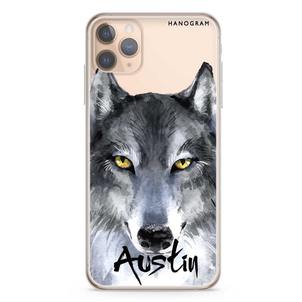 Snow Wolf iPhone 11 Pro 水晶透明保護殼