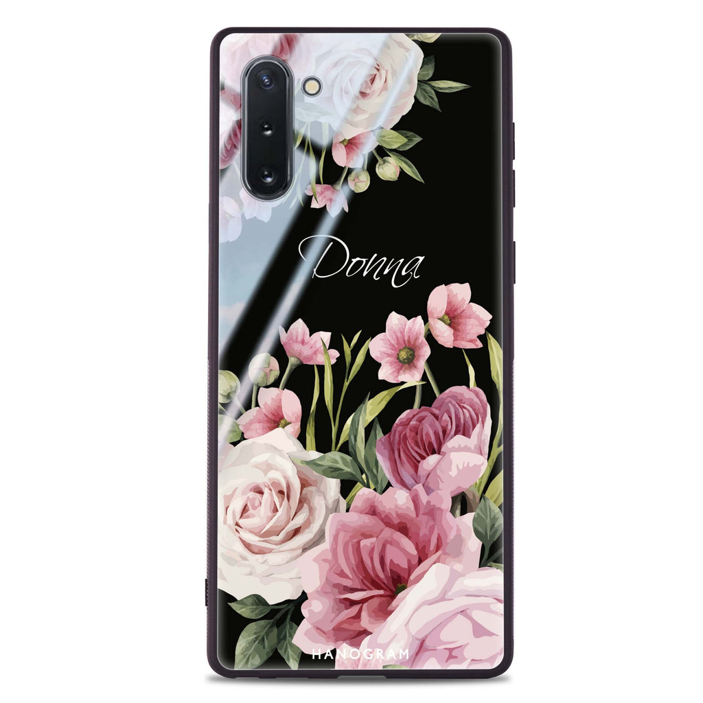 Beautiful Flowers Samsung Note 10 超薄強化玻璃殻