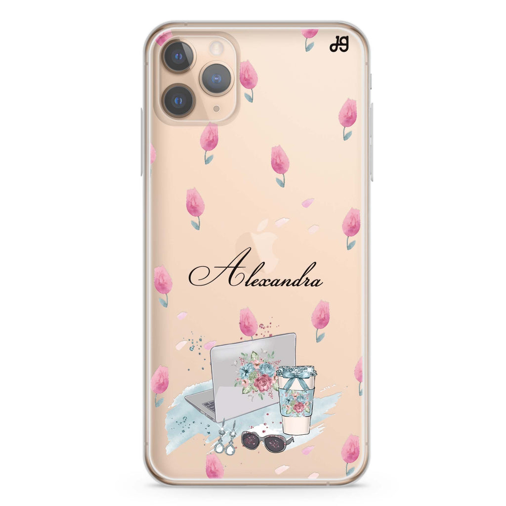 My Foral Lifestyle iPhone 11 Pro Max 水晶透明保護殼