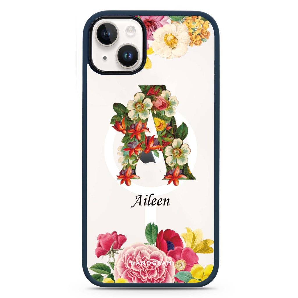 Bouqet Flower Monogram Magsafe 兼容防衝擊保護殼