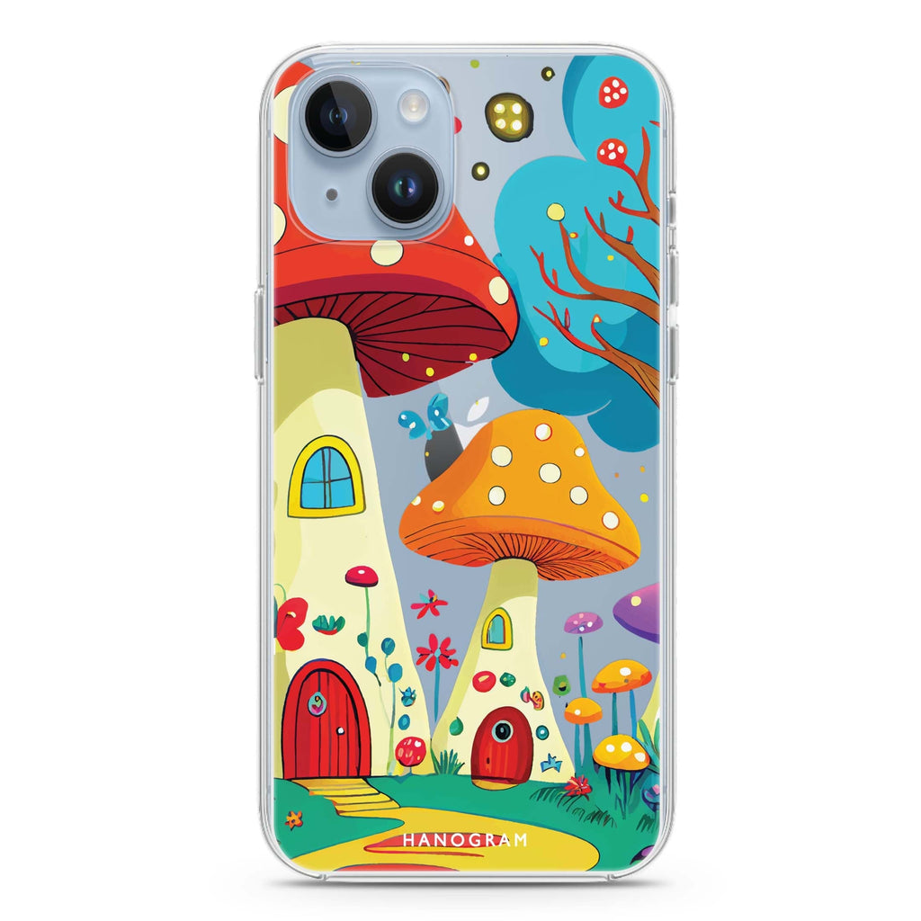 Mushroom Art iPhone 14 水晶透明保護殼