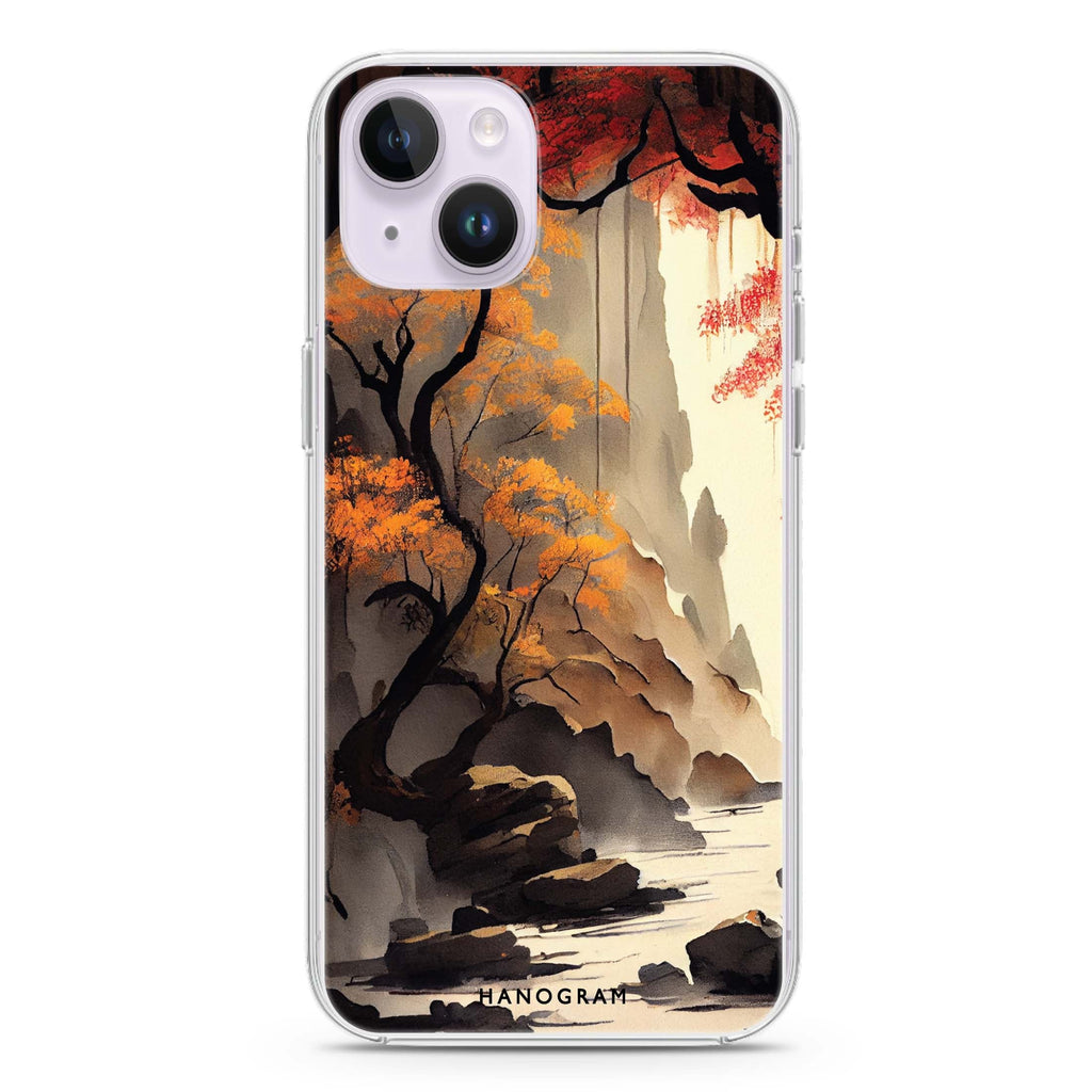Japanese painting iPhone 14 Plus 水晶透明保護殼