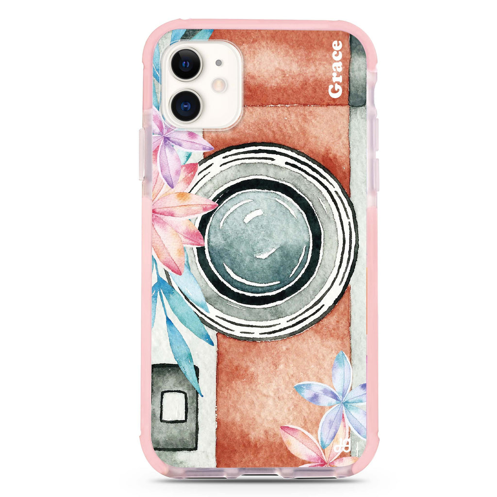 Watercolor Camera iPhone 11 吸震防摔保護殼