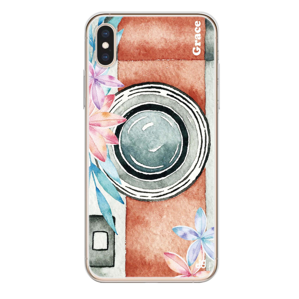 Watercolor Camera iPhone X 水晶透明保護殼