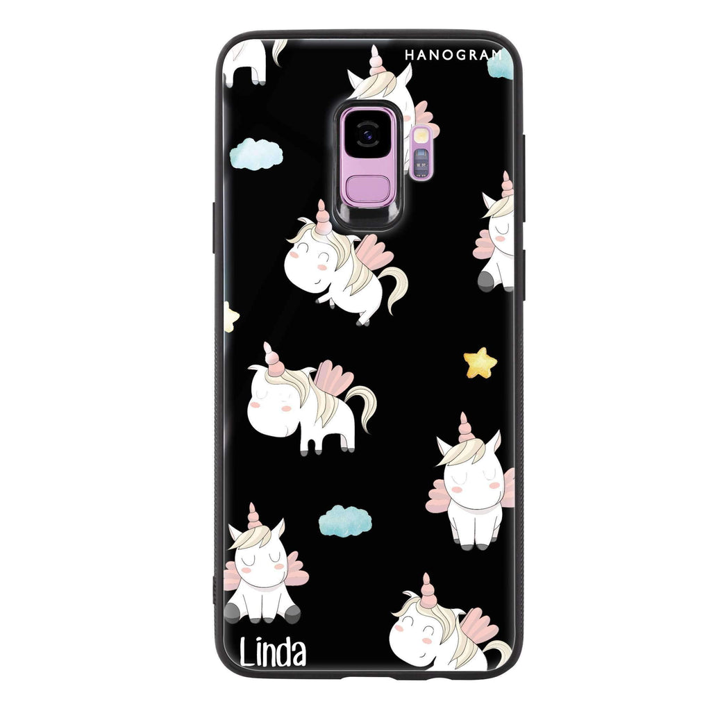 Baby Cute Unicorn Samsung S9 超薄強化玻璃殻