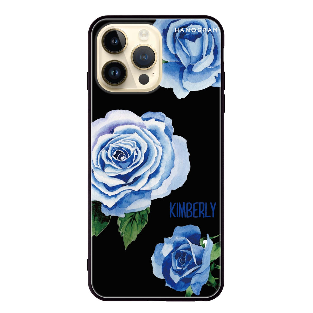 Blue Rose iPhone 超薄強化玻璃殻
